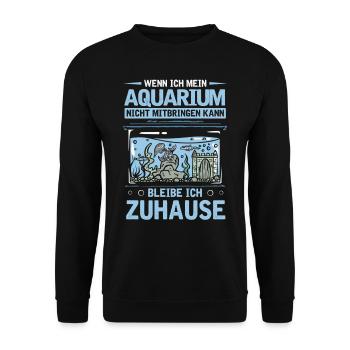 Development of aquarists, aquarium - Unisex Sweatshirt - black - Front - Alina (178cm) & Michal (187cm)