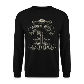 Submarine Service Veteran - Unisex Pullover - Schwarz - Vorne - Alina (178cm) & Michal (187cm)