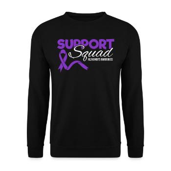 Alzheimer Awareness Squad - Unisex Pullover - Schwarz - Vorne - Alina (178cm) & Michal (187cm)