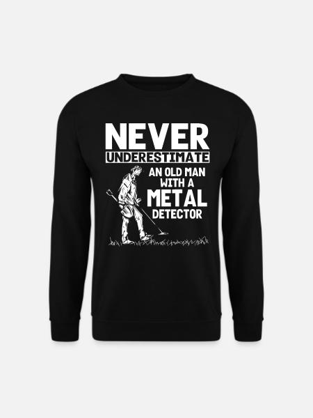 Metal detection, metal detector - Unisex Sweatshirt - black