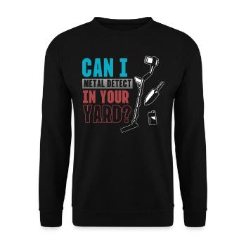 Metal detection, metal detector - Unisex Sweatshirt - black - Front - Alina (178cm) & Michal (187cm)