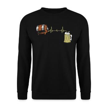 Beer lover, beer drinker, brewer, brewer - Unisex Sweatshirt - black - Front - Alina (178cm) & Michal (187cm)