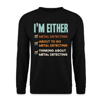 Flower whispering, gardener, flowers - Unisex Sweatshirt - black - Front - Alina (178cm) & Michal (187cm)