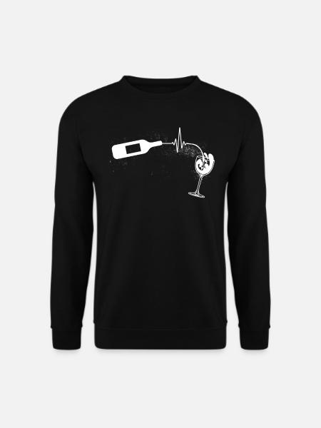 Wine lovers, red wine drinkers - Unisex Sweatshirt - black