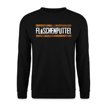 Bottled putt, beer, beer drinkers, brewers - Unisex Sweatshirt - black - Front - Alina (178cm) & Michal (187cm)