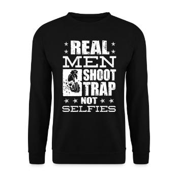Old Man Shoots , Shooting - Unisex Sweatshirt - black - Front - Alina (178cm) & Michal (187cm)