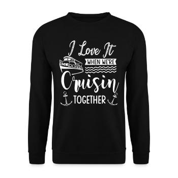 J’adore quand nous étions en croisade ensemble - Sweat-shirt Unisexe - noir - Devant - Alina (178cm) & Michal (187cm)