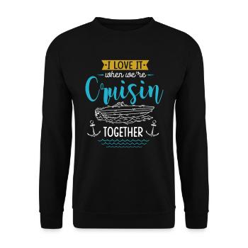 J’adore quand nous étions en croisade ensemble - Sweat-shirt Unisexe - noir - Devant - Alina (178cm) & Michal (187cm)