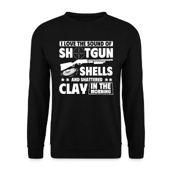 shooting, clay - Unisex Sweatshirt - black - Front - Alina (178cm) & Michal (187cm)