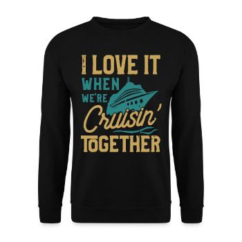 J’adore quand nous étions en croisade ensemble - Sweat-shirt Unisexe - noir - Devant - Alina (178cm) & Michal (187cm)