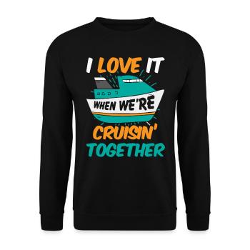 J’adore quand nous étions en croisade ensemble - Sweat-shirt Unisexe - noir - Devant - Alina (178cm) & Michal (187cm)