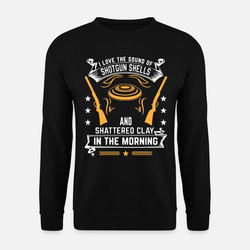 shooting, clay - Unisex Sweatshirt - black