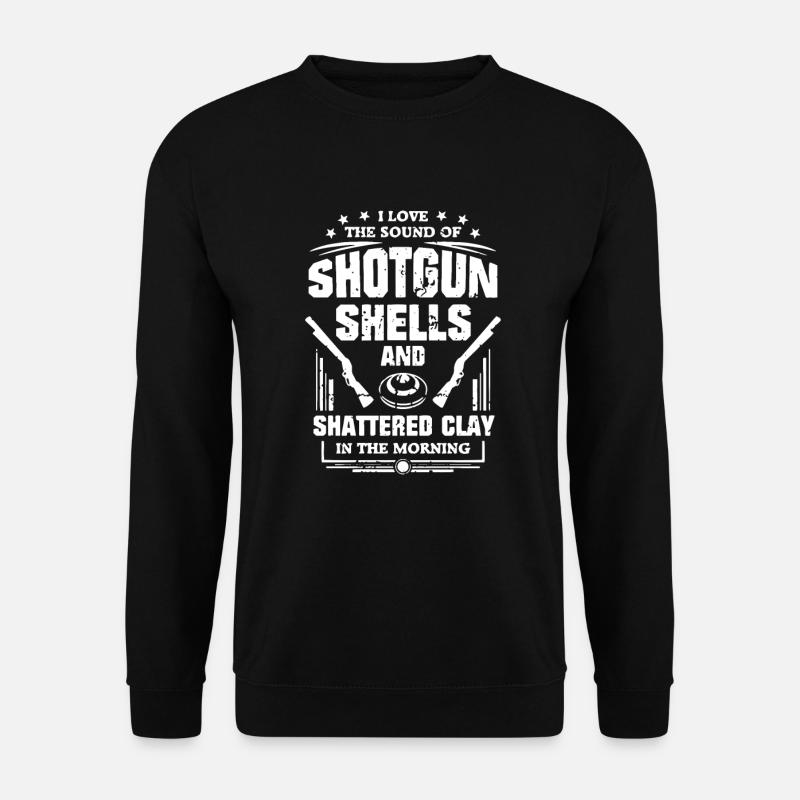 Tir au piège, argile - Sweat-shirt Unisexe - noir