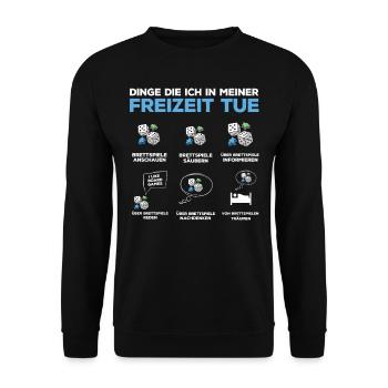 Brettspiele, Brettspiel, Brettspiele Spielen - Unisex Pullover - Schwarz - Vorne - Alina (178cm) & Michal (187cm)
