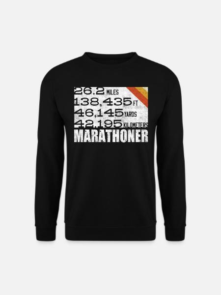 Marathoner, Marathon, Runners, 26, 2 - Unisex Sweatshirt - black