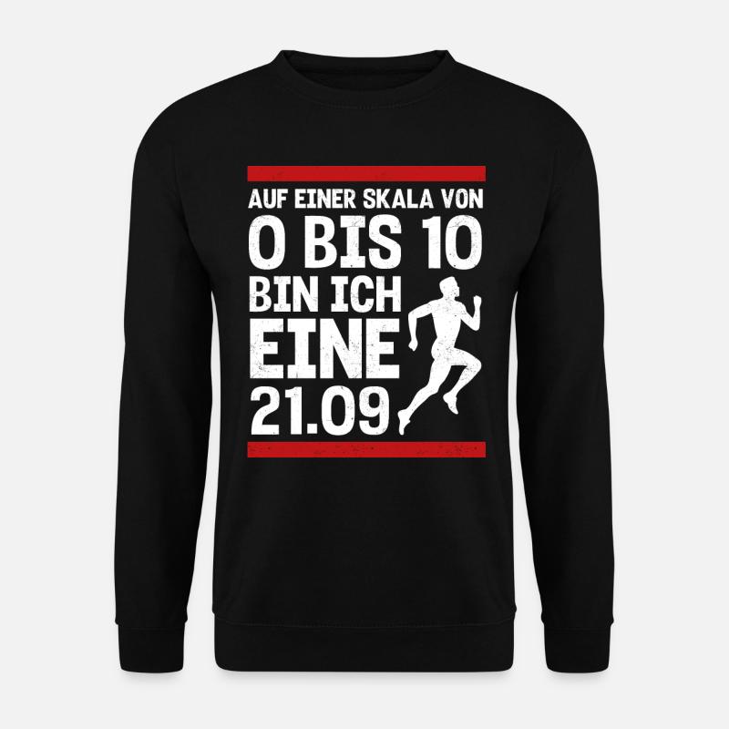 Halbmarathon, Marathon, Läufer - Unisex Pullover - Schwarz