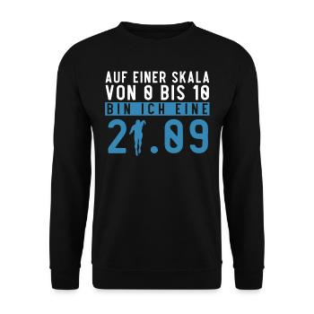 Halbmarathon, Marathon, Läufer - Unisex Pullover - Schwarz - Vorne - Alina (178cm) & Michal (187cm)