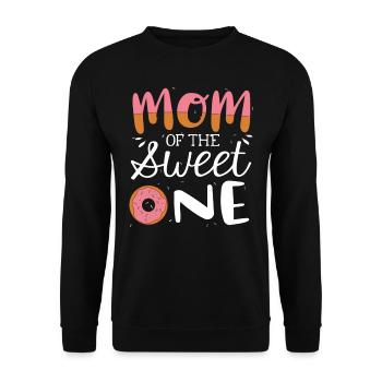 Mama of the sweet - Unisex Sweatshirt - black - Front - Alina (178cm) & Michal (187cm)