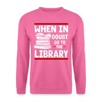Library Librarian, - Unisex Sweatshirt - pink - Front