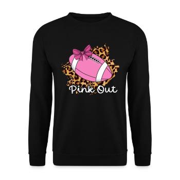 Pink Out, Brustkrebsbewusstsein - Unisex Pullover - Schwarz - Vorne - Alina (178cm) & Michal (187cm)