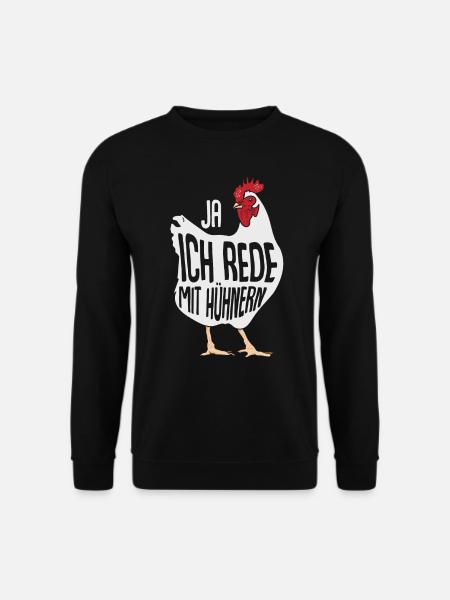 Hühnerbauer, Landwirtschaft, Hühnerfarm - Unisex Pullover - Schwarz
