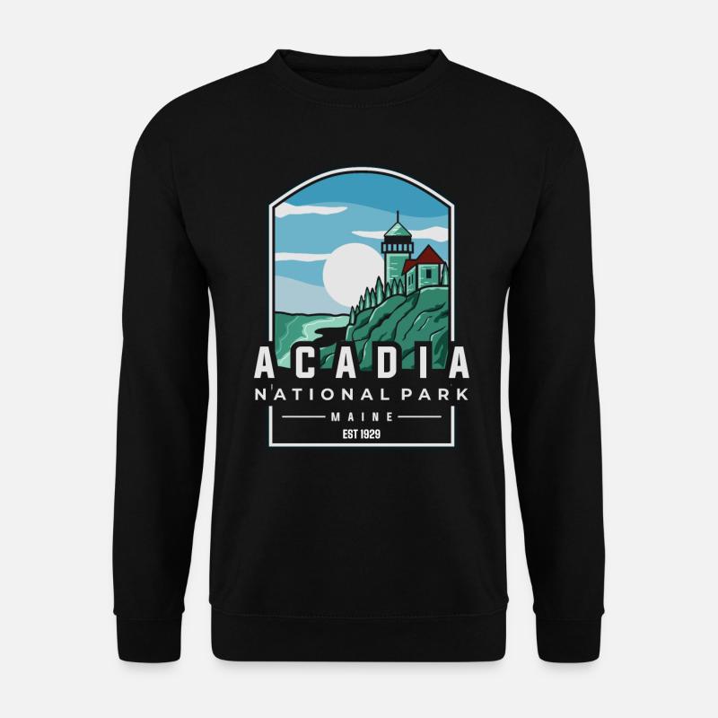 Acadia-Nationalpark - Unisex Pullover - Schwarz