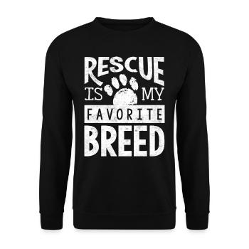 Sauvetage de chien, chiens, chien - Sweat-shirt Unisexe - noir - Devant - Alina (178cm) & Michal (187cm)