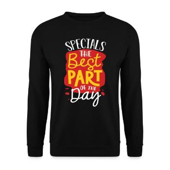 Spéciaux La meilleure partie de la journée, Special Ed - Sweat-shirt Unisexe - noir - Devant - Alina (178cm) & Michal (187cm)