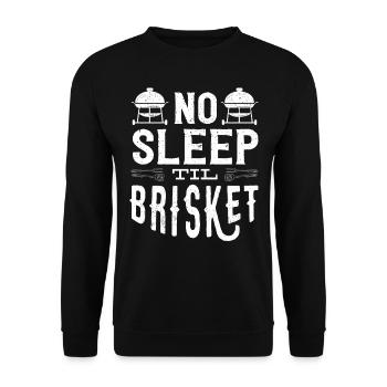 Brisketliebhaber, Briskets, BBQ - Unisex Sweatshirt - black - Front - Alina (178cm) & Michal (187cm)