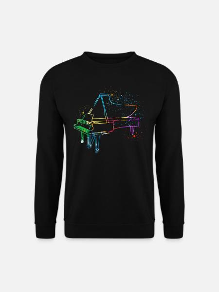 Piano, Pianist - Unisex Pullover - Schwarz