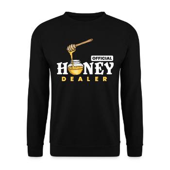 Marchand de miel, Honey Comp, - Sweat-shirt Unisexe - noir - Devant - Alina (178cm) & Michal (187cm)
