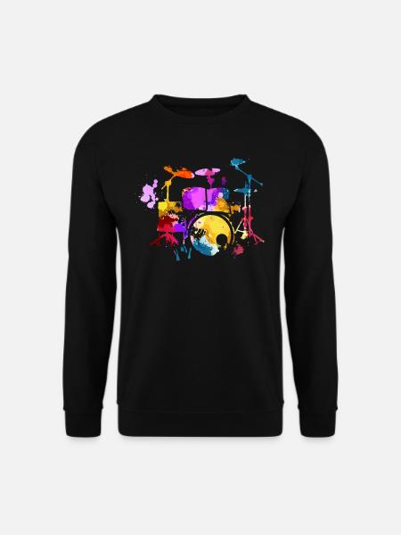 Schlagzeug, Schlagzeuger - Unisex Pullover - Schwarz