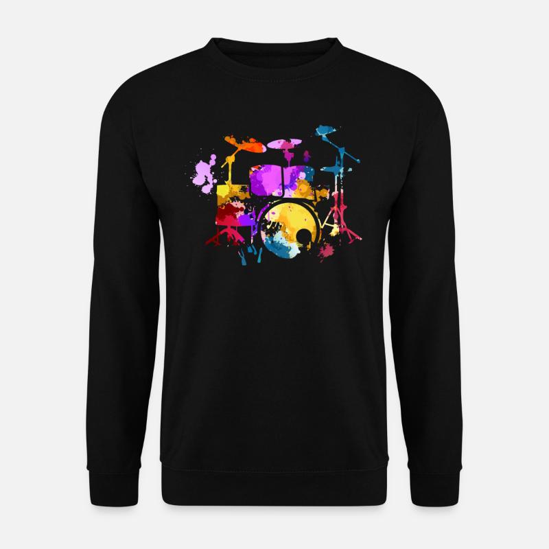 Schlagzeug, Schlagzeuger - Unisex Pullover - Schwarz