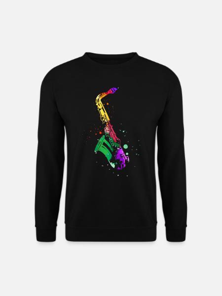 Saxophone, SAXophonist - Unisex Sweatshirt - black