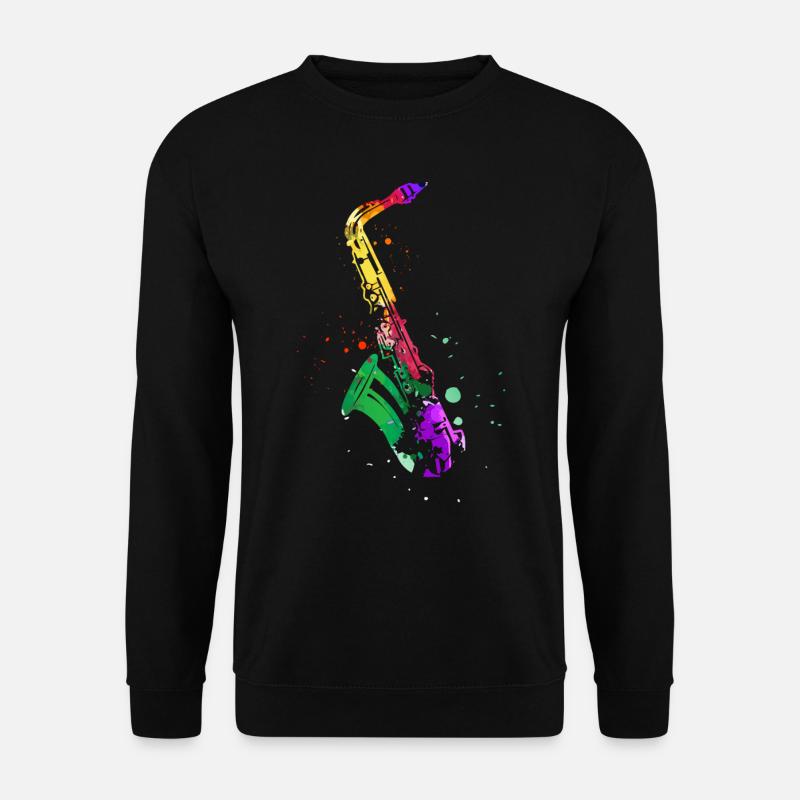 Saxophone, SAXophonist - Unisex Sweatshirt - black