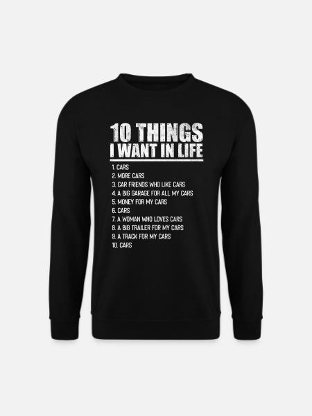 Car lover, car guy gift, car collector - Unisex Sweatshirt - black