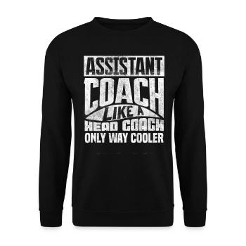 Co-Trainer, Coaching - Unisex Sweatshirt - black - Front - Alina (178cm) & Michal (187cm)