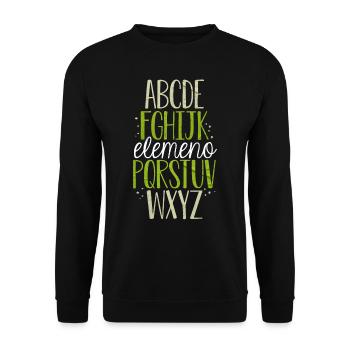 ABC Hello Kindergarten Back to School - Sweat-shirt Unisexe - noir - Devant - Alina (178cm) & Michal (187cm)