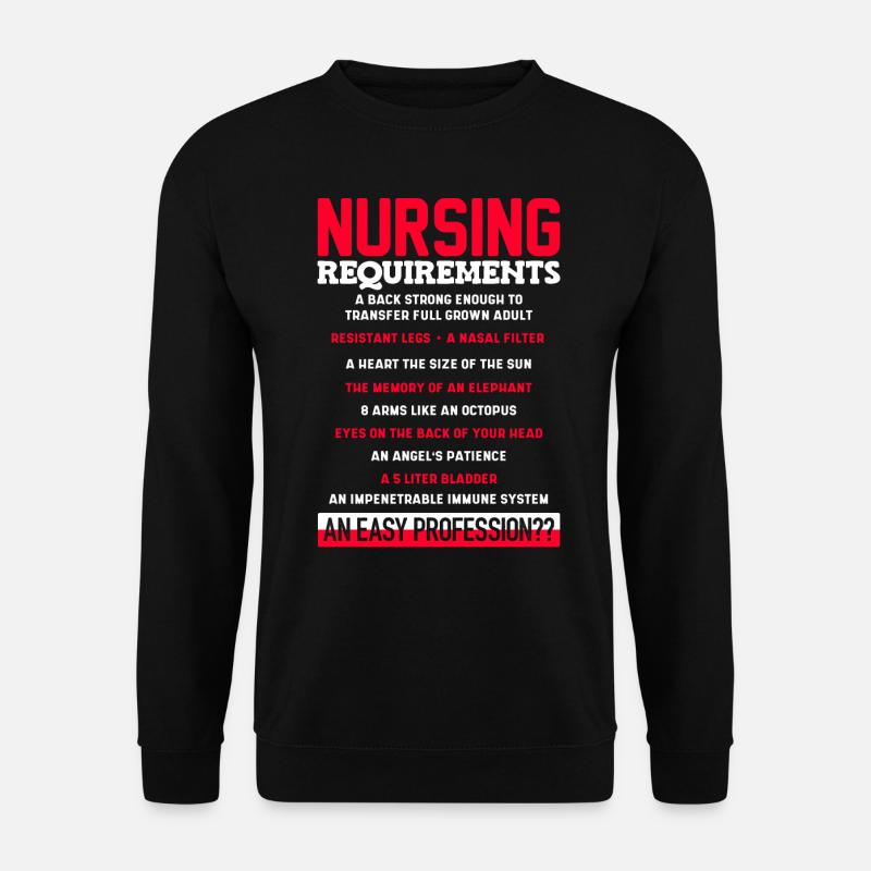Nurse, nursing - Unisex Sweatshirt - black
