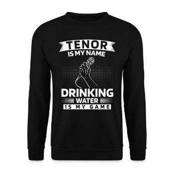 Opera singer, voice, opera - Unisex Sweatshirt - black - Front - Alina (178cm) & Michal (187cm)