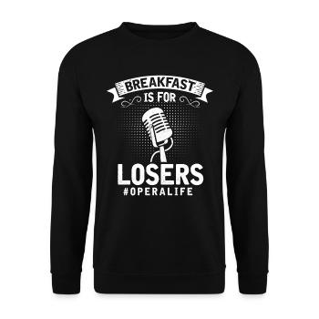 Opera singer, voice, opera - Unisex Sweatshirt - black - Front - Alina (178cm) & Michal (187cm)