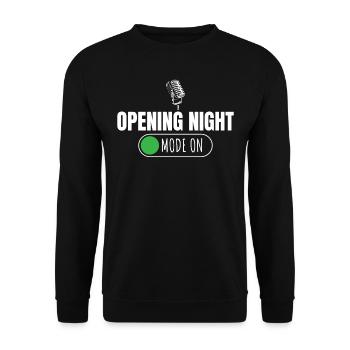 Opera singer, voice, opera - Unisex Sweatshirt - black - Front - Alina (178cm) & Michal (187cm)