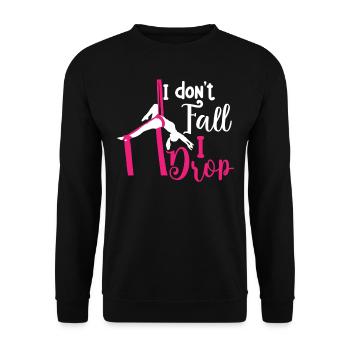Air winner. Air silk - Unisex Sweatshirt - black - Front - Alina (178cm) & Michal (187cm)