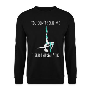 Air winner. Air silk - Unisex Sweatshirt - black - Front - Alina (178cm) & Michal (187cm)