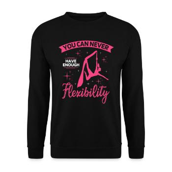 Air winner. Air silk - Unisex Sweatshirt - black - Front - Alina (178cm) & Michal (187cm)