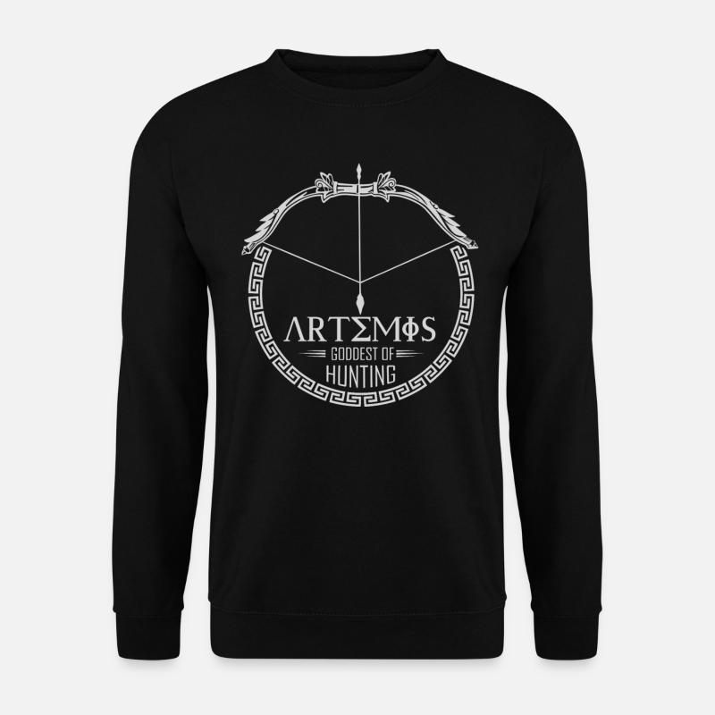 Artemis Gott, Griechischer Gott - Unisex Pullover - Schwarz