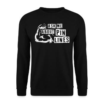 Bras de fer, bras de fer, rotation du poignet - Sweat-shirt Unisexe - noir - Devant - Alina (178cm) & Michal (187cm)
