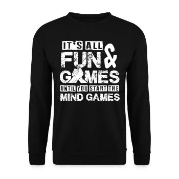 Bras de fer, bras de fer, rotation du poignet - Sweat-shirt Unisexe - noir - Devant - Alina (178cm) & Michal (187cm)