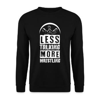 Bras de fer, bras de fer, rotation du poignet - Sweat-shirt Unisexe - noir - Devant - Alina (178cm) & Michal (187cm)