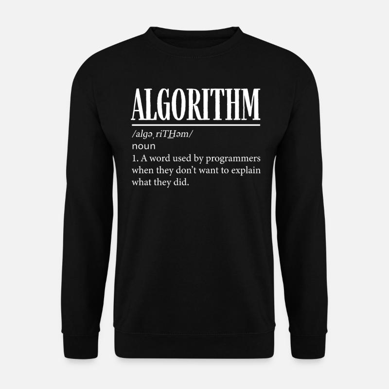 Algorithmus-Programmierer, Kodierung, Kodierer - Unisex Pullover - Schwarz